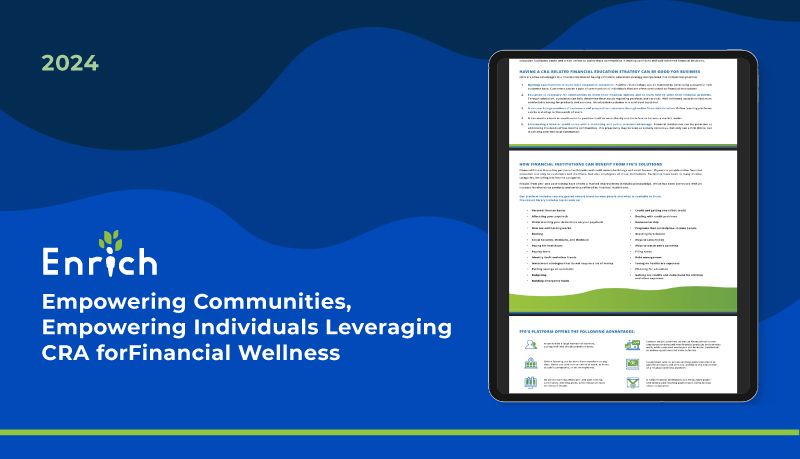 Enrich Leveraging CRA for Financial Wellness