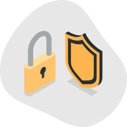 Secure lock and shield